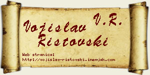 Vojislav Ristovski vizit kartica